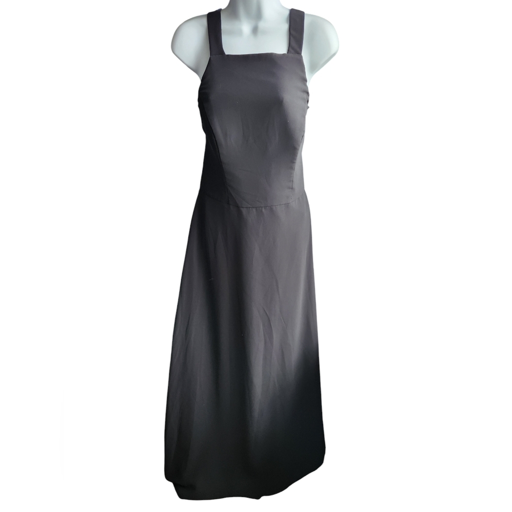 Hayley Paige Black A-Line Maxi Dress Size 10